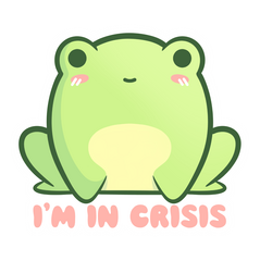 unhappy hippy - frog sticker icon unhappy hippy - frog sticker icon