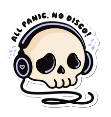 unhappy hippy - skull sticker icon unhappy hippy - skull sticker icon