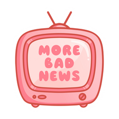 unhappy hippy - tv sticker icon unhappy hippy - tv sticker icon